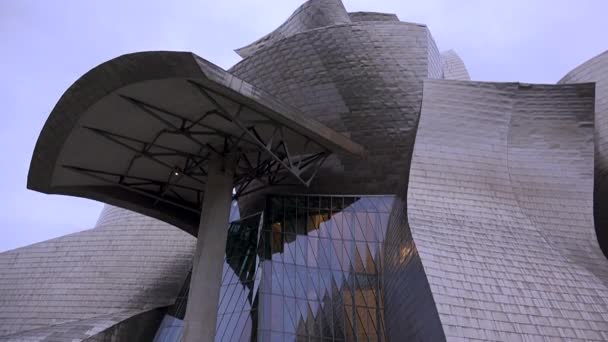 Bilbao Espanha Circa 2017 Museu Guggenheim Bilbao Museu Arte Moderna — Vídeo de Stock