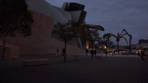 Bilbao Espagne Circa 2017 Musée Guggenheim Bilbao Est Musée Art — Video