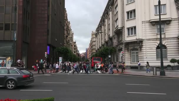 빌바오 스페인 2017 Moyua 광장과 빌바오 스페인에서 Chavarri 1888 지어진 — 비디오