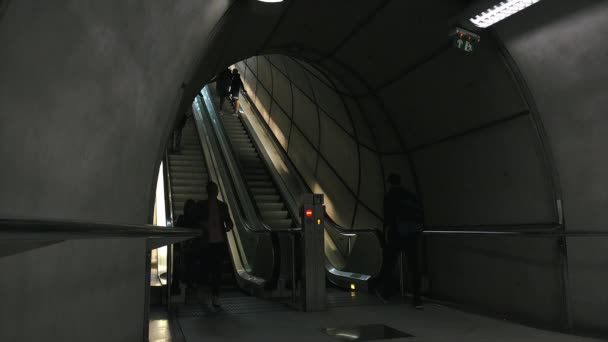 Bilbao Espagne Circa 2017 Station Métro Moyua Place Moyua Bilbao — Video