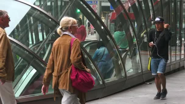 Bilbao Spanien Circa 2017 Moyua Tunnelbanestationen Moyua Square Bilbao Spanien — Stockvideo