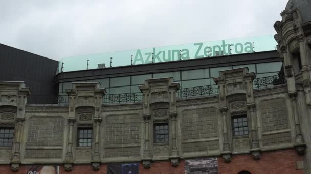 Bilbao Hiszpania 2017 Azkuna Zentroa Stała Się Siłą Napędową Nowego — Wideo stockowe