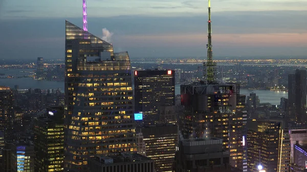 New York Stati Uniti Veduta Aerea Del Centro Manhattan Dei — Foto Stock