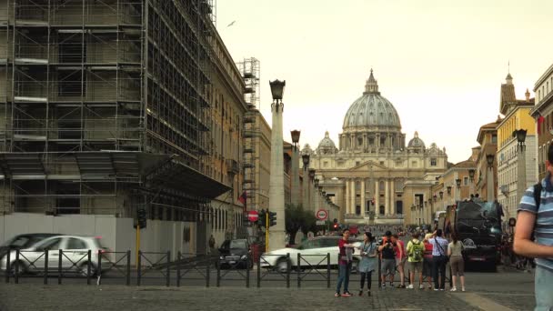 Vaticano Circa 2019 Roma Italia Vaticano Basílica San Pedro Ciudad — Vídeo de stock