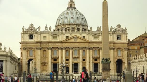 Vaticaan Circa 2019 Rome Italië Vaticaan Peters Basiliek Vaticaanstad Een — Stockvideo