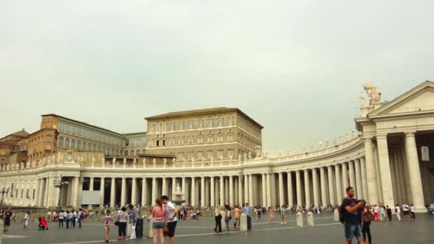 Vaticaan Circa 2019 Rome Italië Vaticaan Peters Basiliek Vaticaanstad Een — Stockvideo