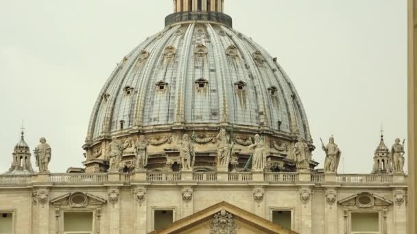 Vaticaan Circa 2019 Rome Italië Vaticaan Peters Basiliek Vaticaanstad Een — Stockvideo