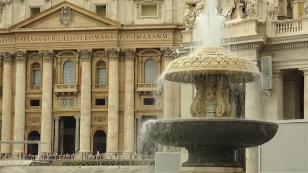 Vaticaan Circa 2019 Rome Italië Vaticaan Peters Basiliek Vaticaanstad Een — Stockvideo