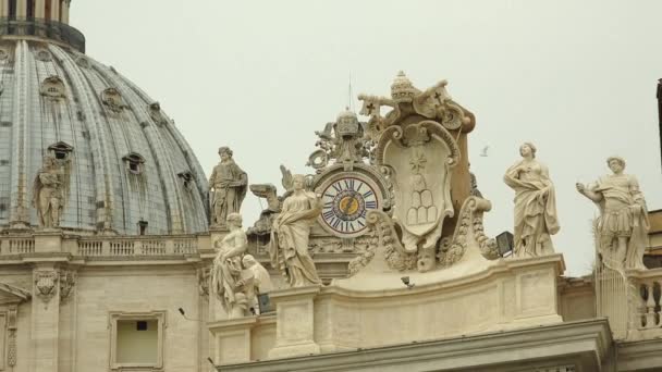 Vaticano Circa 2019 Roma Italia Vaticano Basílica San Pedro Ciudad — Vídeo de stock