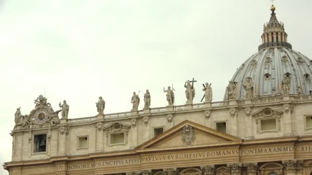 Vaticano Por Volta 2019 Roma Itália Vaticano Basílica São Pedro — Vídeo de Stock