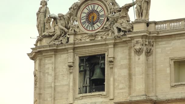 Vatikán Cca 2019 Řím Itálie Vatikán Bazilika Petra Vatikánský Městský — Stock video
