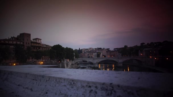 Vista Del Atardecer Basílica Papal San Pedro Vaticano Basílica Papale — Vídeos de Stock