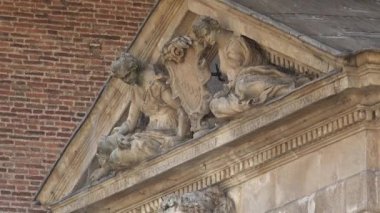 İtalya, Vicenza 'nın merkezinde bir sokak.