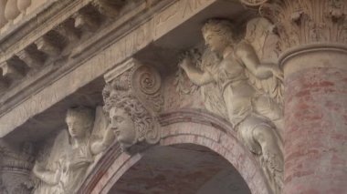 İtalya, Vicenza 'nın merkezinde bir sokak.