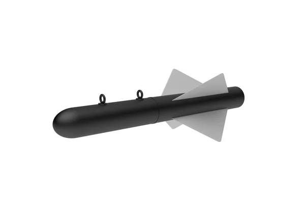 Aerial Bomb on white background. 3d illustration