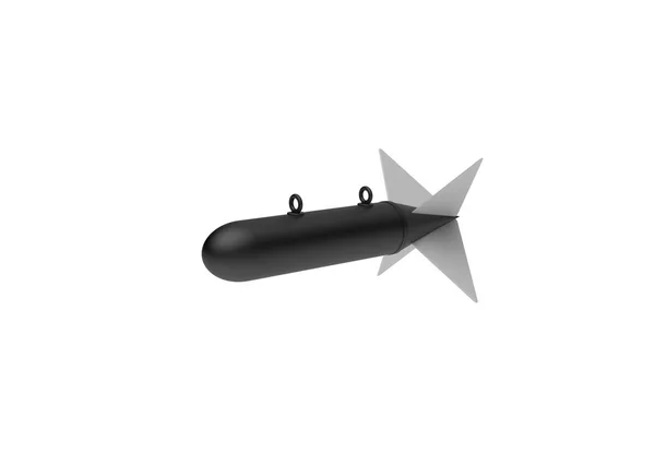 Aerial Bomb on white background. 3d illustration — Stock Photo, Image