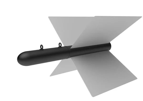 Aerial Bomb on white background. 3d illustration — Stock Photo, Image