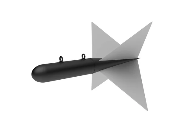 Aerial Bomb on white background. 3d illustration