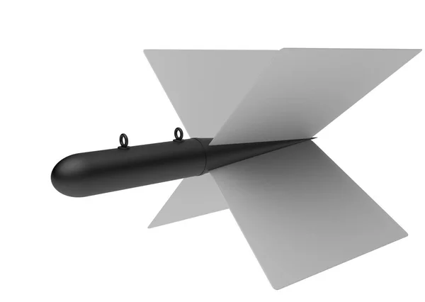 Aerial Bomb on white background. 3d illustration — Stock Photo, Image