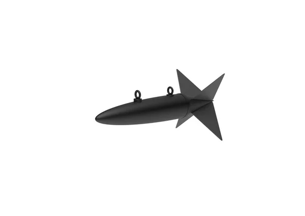 Aerial Bomb on white background. 3d illustration — Stock Photo, Image