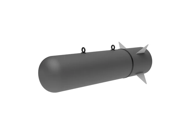 Aerial Bomb on white background. 3d illustration — Stock Photo, Image