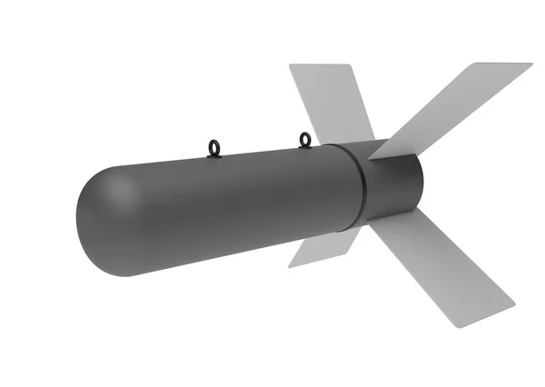 Aerial Bomb on white background. 3d illustration