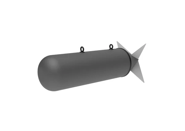 Aerial Bomb on white background. 3d illustration — Stock Photo, Image