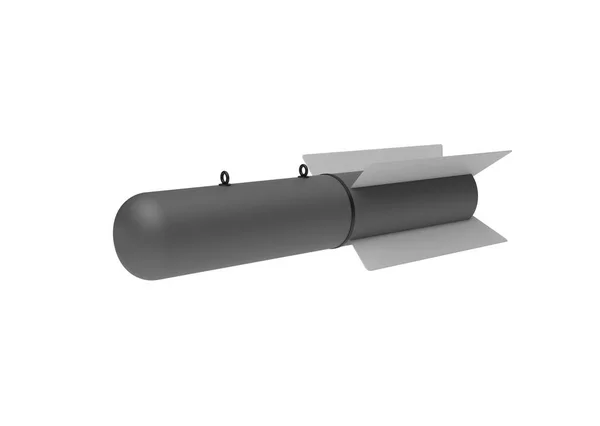 Aerial Bomb on white background. 3d illustration — Stock Photo, Image