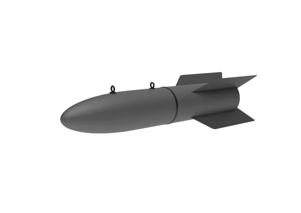 Antenn bombarderar på vit bakgrund. 3D illustration — Stockfoto