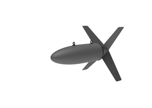 Aerial Bomb on white background. 3d illustration — Stock Photo, Image