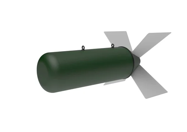 Aerial Bomb on white background. 3d illustration