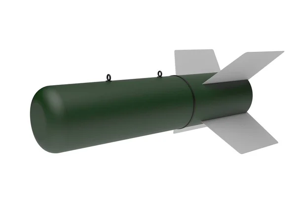 Aerial Bomb on white background. 3d illustration