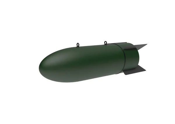 Aerial Bomb on white background. 3d illustration