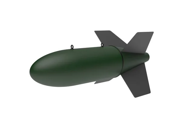 Aerial Bomb on white background. 3d illustration