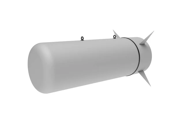 Воздушная бомба на белом фоне. 3d иллюстрация — стоковое фото