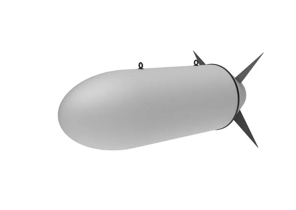 Aerial Bomb on white background. 3d illustration — Stock Photo, Image