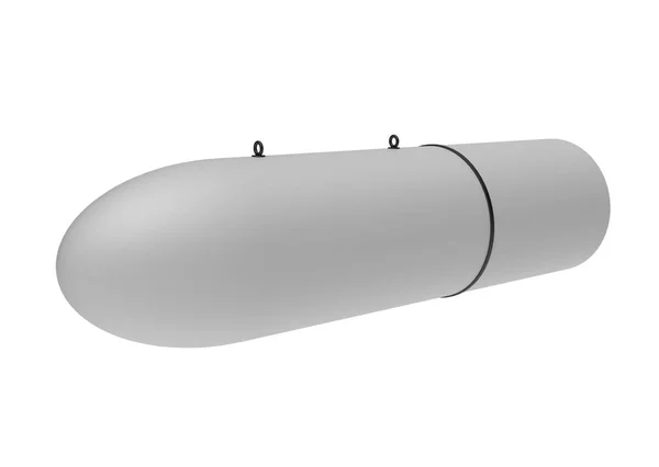 Letecká bomba na bílém pozadí. 3D obrázek — Stock fotografie