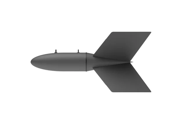 Antenn bombarderar på vit bakgrund. 3D illustration — Stockfoto