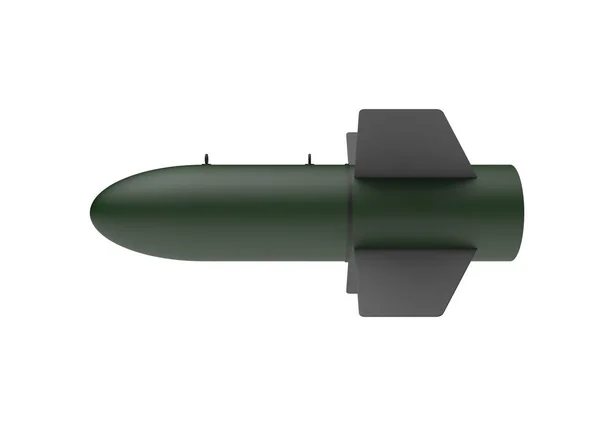 Aerial Bomb on white background. 3d illustration — Stock Photo, Image