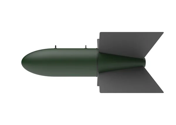 Aerial Bomb on white background. 3d illustration