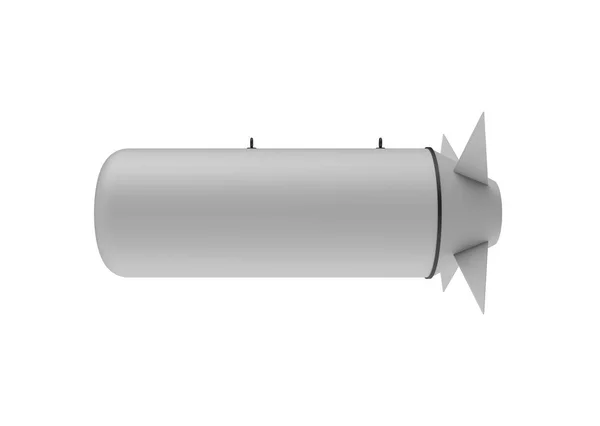 Aerial Bomb on white background. 3d illustration — Stock Photo, Image