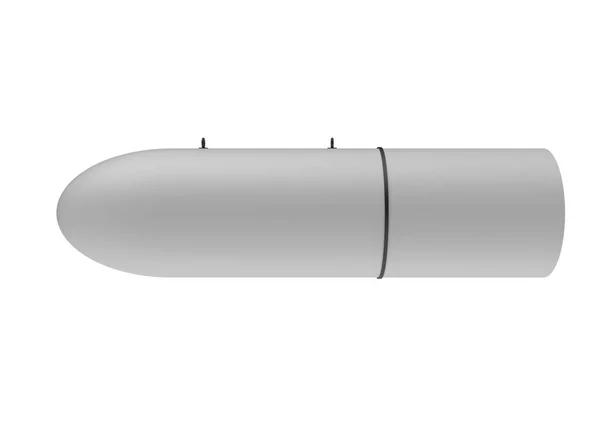Bombe aérienne sur fond blanc. Illustration 3d — Photo