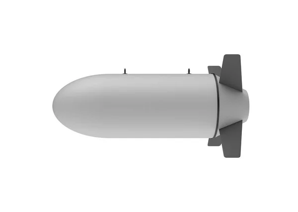 Aerial Bomb on white background. 3d illustration — Stock Photo, Image