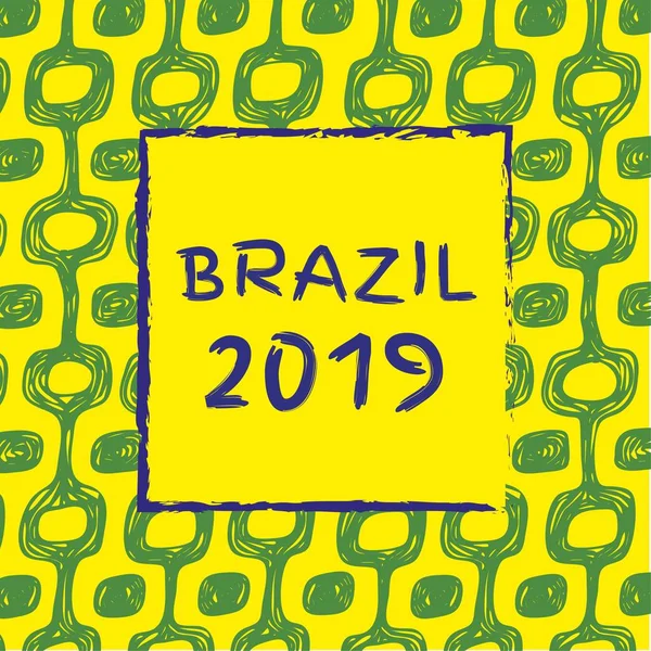 Brésil nouvelle année 2019 — Image vectorielle