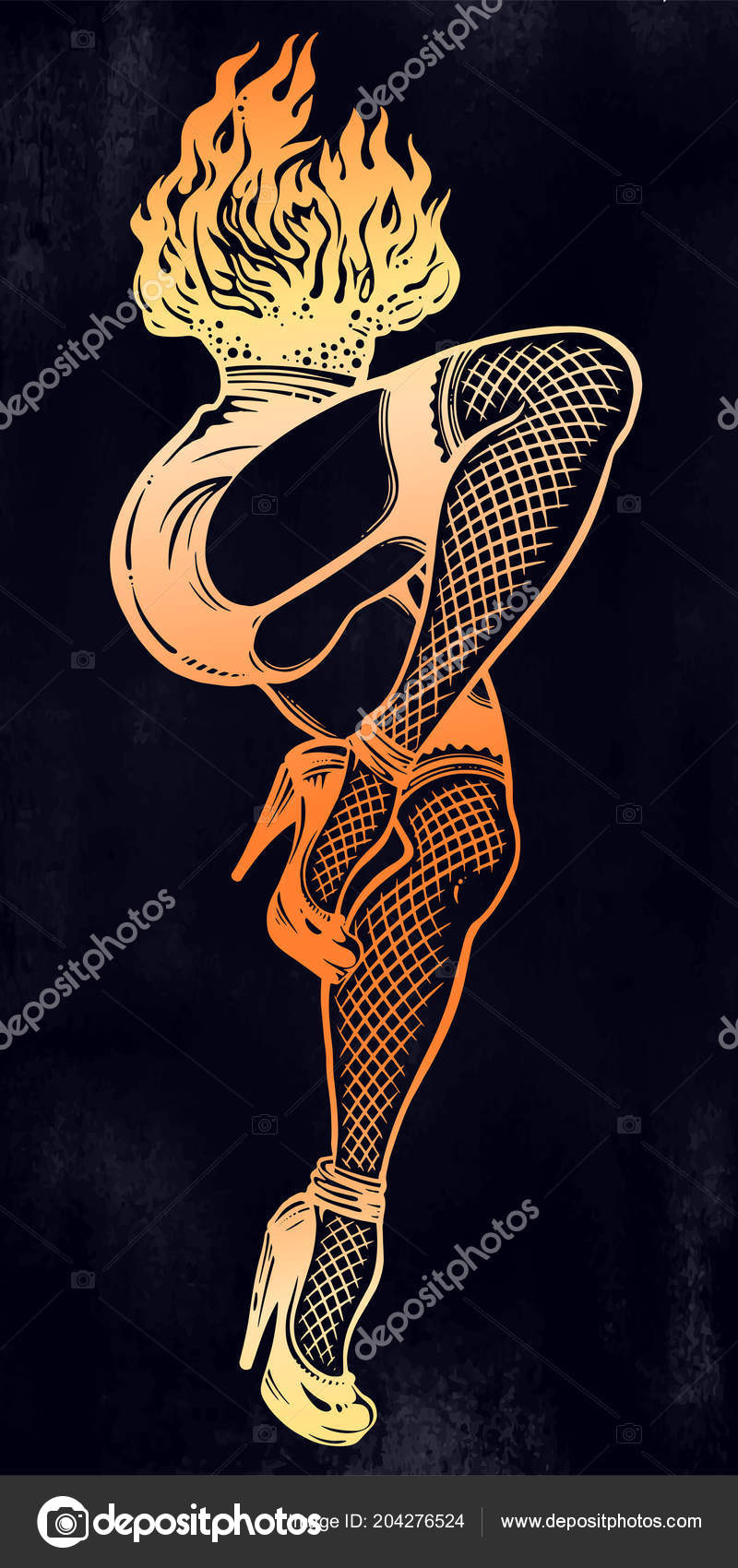 Download Flame tattoo designs on legs | Dancing female legs in beautiful fishnet stockings. Seductive ...