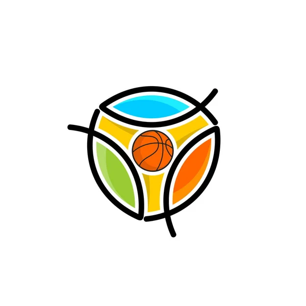Atletische Christelijke Logo Vis Een Symbool Van Jezus Christus Gelovigen — Stockvector