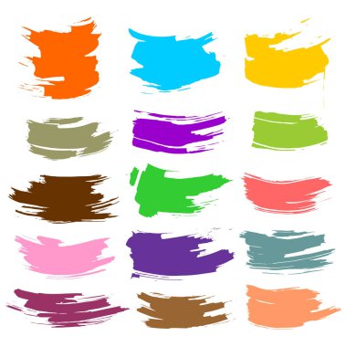 Siyah boya, vuruş, fırça darbeleri, lekeleri ve su sıçramalarına, kirli çizgiler, sert dokular ile smear topluluğu. Sanatsal tasarım unsurları.