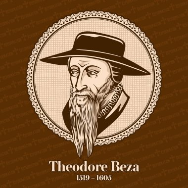 Theodore Beza (1519-1605) Fransız reform Protestan ilahiyatçı, reformcu ve reformasyon içinde önemli bir rol oynayan bilim adamı oldu. Hıristiyan şekil.