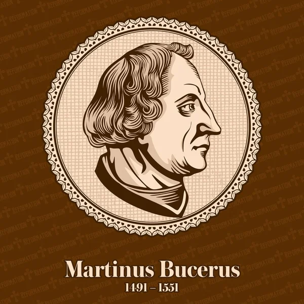 Martin Bucer 1491 1551 Ήταν Γερμανός Προτεστάντης Μεταρρυθμιστής Στην Αναμορφωμένη — Διανυσματικό Αρχείο