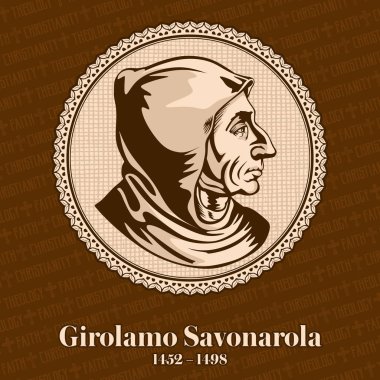 Girolamo Savonarola (1452-1498) was an Italian Dominican friar and preacher active in Renaissance Florence. clipart